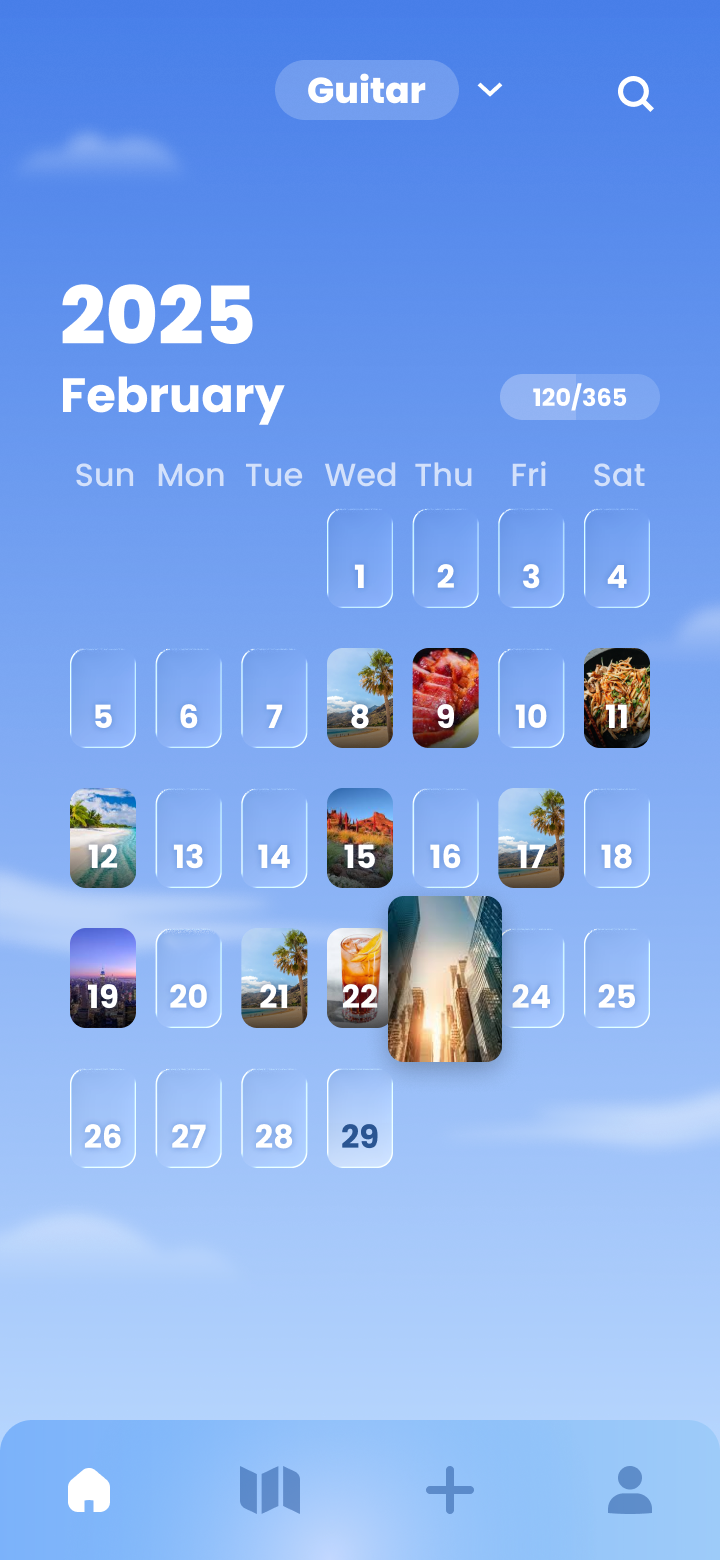 Life Tab with photos